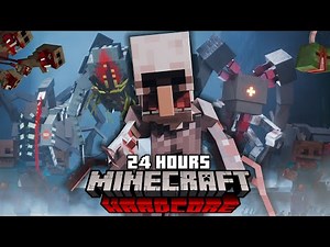 I Spent 24 HOURS in an EVOLVED PARASITE OUTBREAK in Hardcore Minecraft... (Scape and Run Parasites)