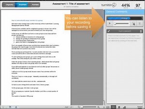 How to add marks and voice comments using Grademark