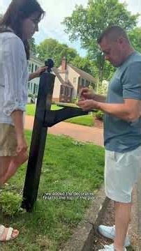 Curb Appeal Makeover - Before & After with the Ironside Post Mount Mailbox