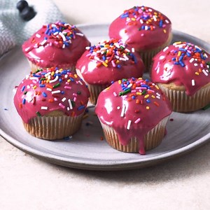 607K views · 1K reactions | Blueberry Glazed Donut Muffins are the...