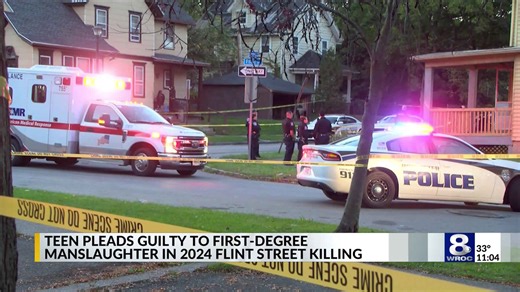Teen pleads guilty to first-degree manslaughter in 2024 Flint Street killing