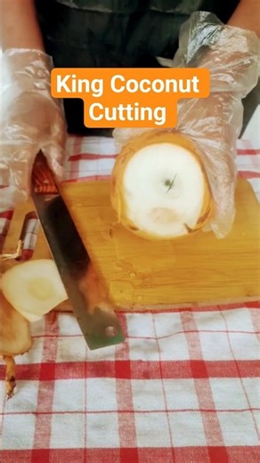 how to cut open a coconut at home