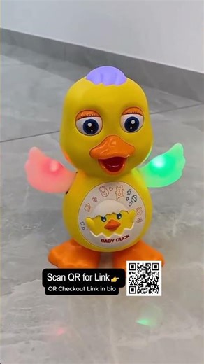 Dancing Duck Toy 🦆💃 Musical Light Up Dancing Toy for Kids | Fun Baby Toy #shorts