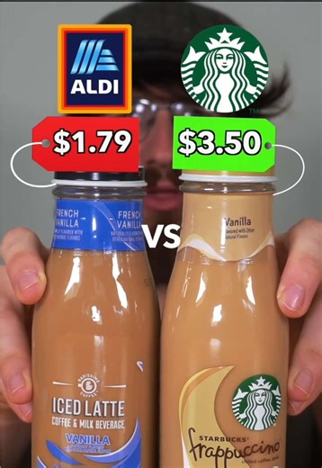 ALDI VS NAME BRAND CAFFEINATED BEVERAGES pt. 1 #aldi #monster #redbull #starbucks #aldivsnamebrand