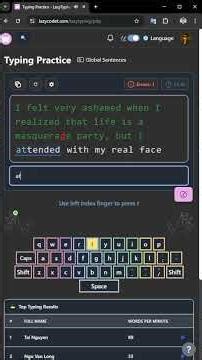 Day 26 - Typing Practice & Learning English | My Journey to Master 10-Finger Typing - LazyTyping