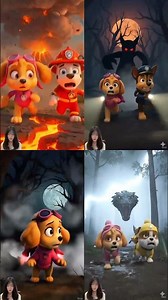 Paw Patrol Scared😭😫 #pawpatrol #animation #cartoons #funnycartoon