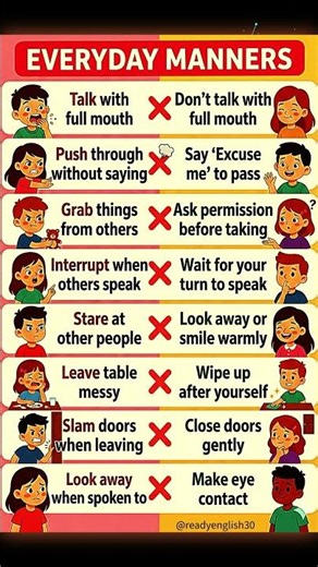Everyday Manners in English 💬 | Polite English Sentences for Daily Use ✨