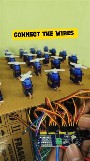 gsncreation on Instagram: "Robot army ready ⚙️ Synchronization perfect ⚡ Except… that ONE servo. Code correct ✔️ Wiring correct ✔️ Power correct ✔️ Servo: I choose freedom 🗿 Engineers don’t debug code… We negotiate with hardware 😭 Real robotics experience starts here. Follow to watch this robot finally obey me 🤖 Clip from enthiran movie : credits to sun NXT 😅 esp32 servo control, arduino servo project, robotics debugging, pca9685 servo driver, embedded systems project, diy robot build, hardw