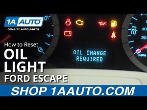 How to perform a service reset on a Ford Escape