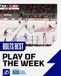 Keeping on trend with milestone moments being named our Tampa General Hospital Play of the Week! Take another look at Pauly's 100th goal ⤵️ | Tampa Bay Lightning