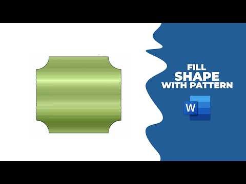 How to fill a shape with a pattern in word