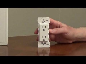 Easy to Install Tamper Resistant Outlet - Leviton Decora Edge