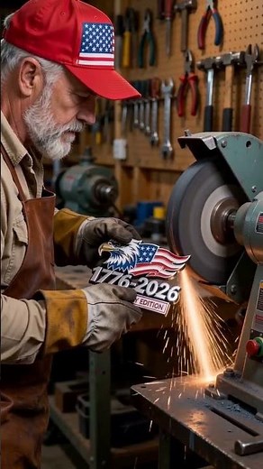 1776–2026 Eagle & Flag Car Emblem | America 250th Anniversary Patriotic Badge