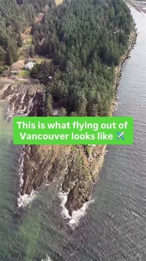 A seaplane ride from Vancouver to Nanaimo with views like this ✈️ Mountains, ocean, islands… this is peak British Columbia.🌊🏝️🌳 📍 Vancouver, BC 🎥 Credit: @tanvi 👉 Follow @nightoutvancouver for beautiful Vancouver moments🌆 #nightoutvancouver #vancouverviews #seaplane #explorebc #yvrlife