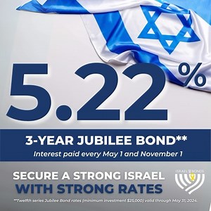 Take a powerful and unapologetic stand for Israel – invest in the Jewish future through Israel Bonds. Our bonds are the most direct and impactful way to make a tangible difference in Israel. With our latest bond rates now available, many above 5%, it’s the perfect time to lock in strong returns and contribute to a fortified Israel! Explore our offerings and start your investment journey today at israelbonds.com. #InvestInIsrael #SecureTheFuture | Israel Bonds | Facebook