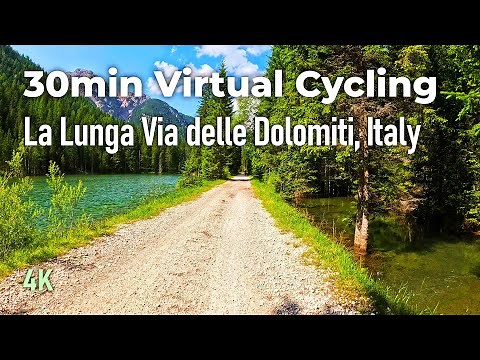 Ride Through the Dolomites: Scenic Virtual Cycling from Cimabanche to Cortina d'Ampezzo in 4K!