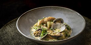 John Dory with Herb Dumplings, Clams and Vermouth Sauce Recipe