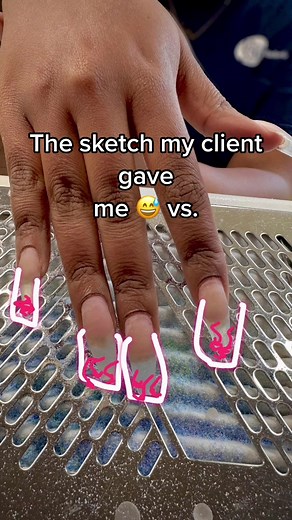 Pink and White Wedding Nails: Before and After Transformation