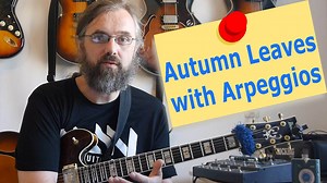 Autumn Leaves – Soloing with arpeggios Autumn Leaves is a great way to start improvising following the harmony because it’s a well known tune and it still covers a lot of important cadences in a key. In this lesson Iw will go over a set of arpeggios in one position, some exercises, target notes and strategies for making solos where you can hear the harmony in the improvisation. https://www.youtube.com/watch?v=6rWArInUqYo You can download a PDF and read the article on my blog via this link: http: