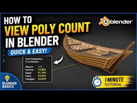 How to View Poly Count in Blender (Quick & Easy) | Blender Basics