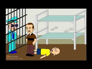 Caillou steals his dad's car and gets grounded