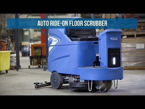 Global Industrial Auto Ride On Floor Scrubber