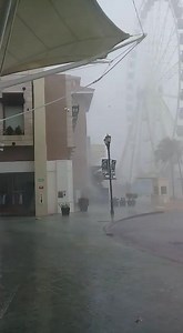Imágenes de la fuerte lluvia y vientos de la tormenta tropical Cristobal en Cancún, México. Video Cortesía | Telenoticias Megavisión
