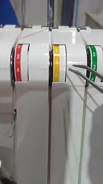 Passagem de linha overloque elna 664