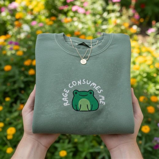 Frog Embroidery Design, Cute Toad Cottagecore Pattern, Mushroom Frog Machine Embroidery File, Instant Download - Etsy