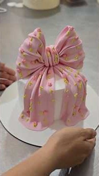 How to make a bow with fondant dough step by step made right in front of you Watch till the end