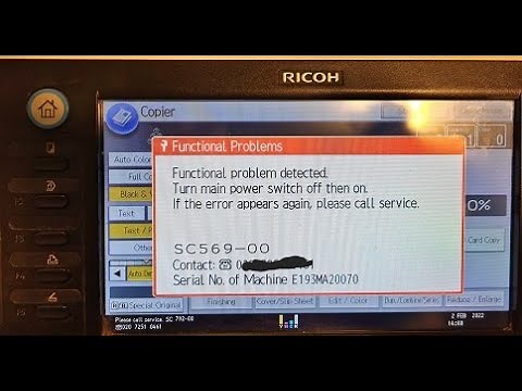 how to fix the Ricoh Error Code SC569-00 | easy way of fixing sc569