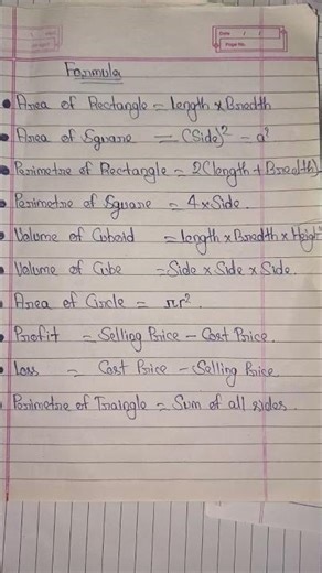 math formula #class6 #maths #education #math formula