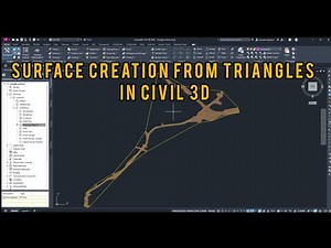 Surface Creation from Triangles using Civil 3D