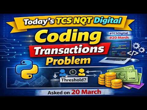 TCS NQT Today Shift Coding Question | Duplicate Transactions Problem | Digital Level