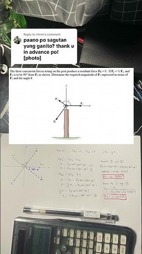 Resultant of Force Systems Example #resultant #forcesystem #staticsofrigidbodies #engineering