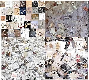 Amazon.com: CcacHe 60PCS or Pairs Mystery Grab Bag of Mixed Jewelry, Chakra Bohemian Vintage Style and Trendy Fashion Style, Including Earrings Rings Necklaces or Bracelets, Random Picked Gift Packs MEH: Clothing, Shoes & Jewelry