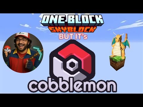 Cobblemon Skyblock ONE BLOCK Madness! 😱🔥 #shorts