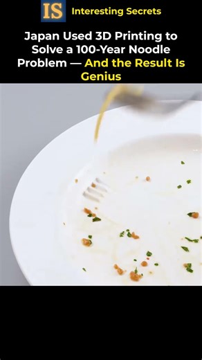 Japan's Genius 3D Printed Noodle Invention #amazingfacts #didyouknow