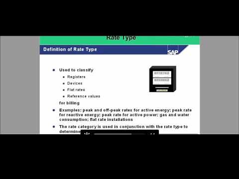 SAP ISU Rate Type explained