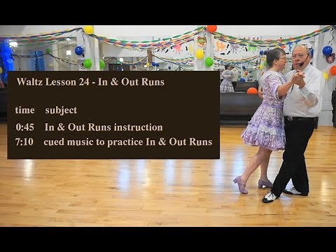 Lesson Waltz 24 - In & Out Runs Round Dance Figure