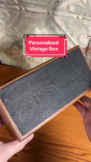 Have you ever taken something small and given it a little more presence? 🤎 This old divided box was already useful, but adding a simple black leather top and stamping “Whimsy Barn” into it gave it a whole new feel. Those big rusty letter stamps I found at an estate sale did most of the heavy lifting—imperfect, worn, and full of character. It’s a good reminder that you don’t need a complicated project to make something feel custom and meaningful. Around here, we do mostly vintage. 2026 is our ye