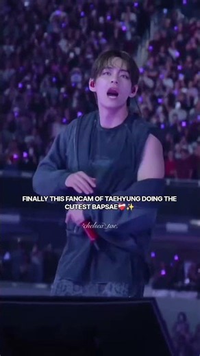 😘FINALLY THIS FANCAM OF TAEHYUNG DOING THE CUTEST BAPSAE✨🫠🥺#kimtaehyung#btsv#bts#btsot7forever#edits