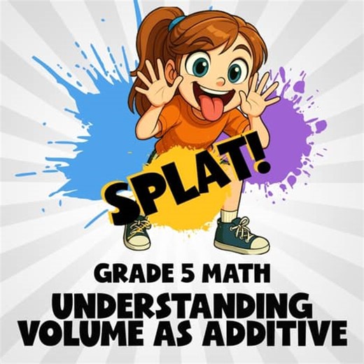 Understanding Volume as Additive SPLAT! Math Game - No Prep Grade 5 Review