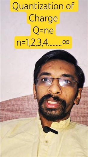 Quantization of Charge Q=ne ; n=1,2,3,4.........∞ #iit #jee #jeeadvanced @GyanFreedom