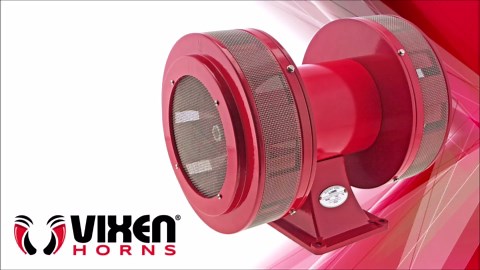 Vixen Horns Super Loud Air Raid Siren - Industrial Alarm Ultra Heavy Duty Electric Motor 220V, Fire Tornado Siren Horn (Omnidirectional, 132 dB, Range 3900 ft)