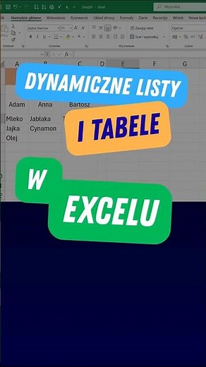 Jak połączyć kilka kolumn w jedną dynamiczną listę w Excelu?