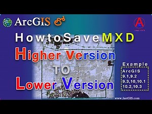 How to Save mxd from Higher version to Lower version in ArcGIS|MXD convert higher to a lower version