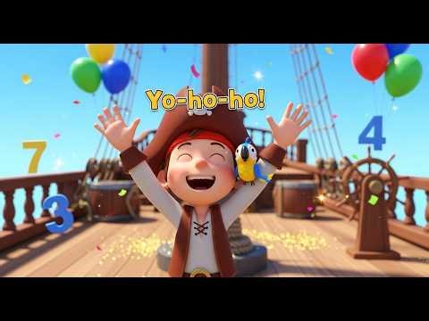 Pirate Treasure Counting Voyage for Kids | Counting & Number Song, Nursery Rhymes & Baby Songs 🏴‍☠️