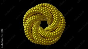 Hypnotic looping animation. 3d endless animation. Cyclic seamless motion design. Satisfying animation. 3d loop animation background. Oddly satisfying video Stock Video