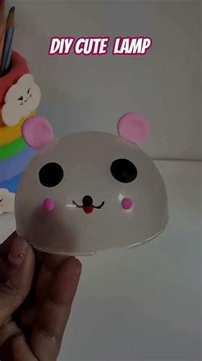Bulb se cute Lamp banaye 💡💡 ll DIY ART AND Craft 💡 #shorts #short #diy